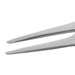 High Precision Tweezers, Style 2A, Titanium, Fine, Round, Flat, 4.7"